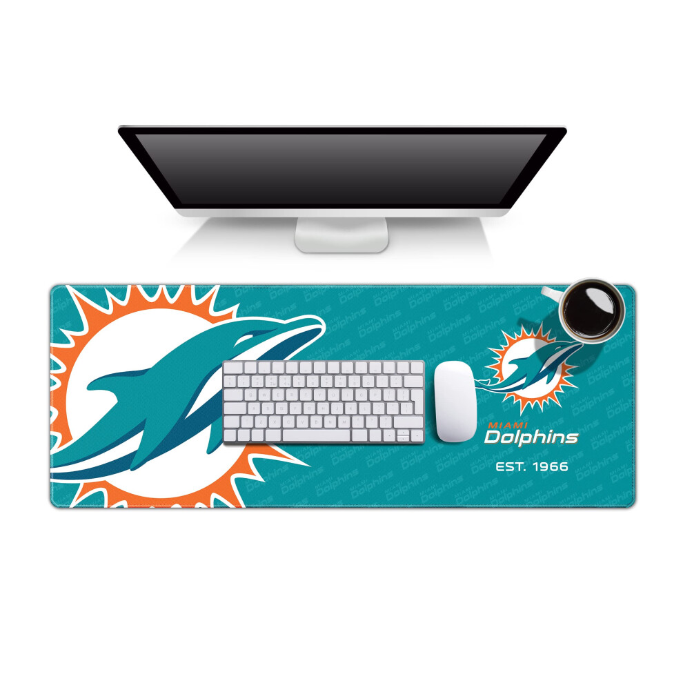 Youthefan Nfl Miami Dolphins Logo Series Desk Pad Smu 810103705531