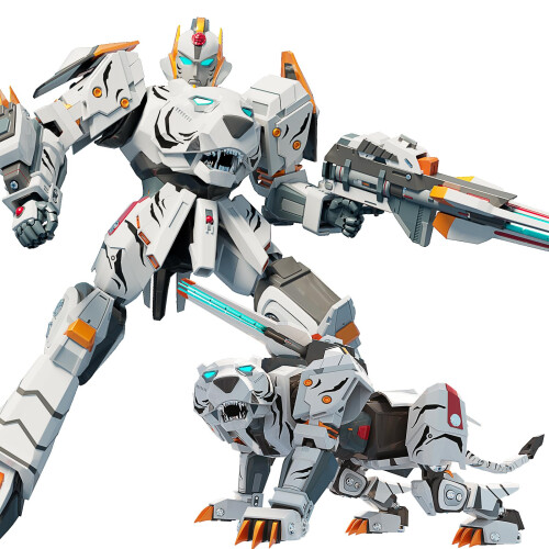 CSDCSD-dyr, der transformerer robotter legetøj til børn deformation tiger action figur deformation tiger model bærbar transformerende robot leget