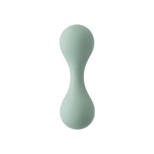 Mushie Silicone Baby Shaker Rattle Toy | lder 3+ mnader (Cambridge Blue)