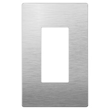 LIDER Decorator Metal Wall Plate Temperature and Impact Resistant 304 Stainless Steel Screwless Cover Modern Decoration Upgrade Mid-Size 1-G