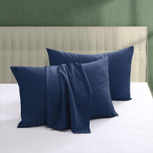 100% Egyptian Cotton Pillow Protectors Set of 2 600 Thread Count King Size Bed Pillow Cases with Zipper Sateen Weave Cooling Pillow Cases Quiet and