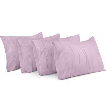 Utopia Bedding Standard Pillow Cases - 4 Pack - Envelope Closure - Soft Brushed Microfiber Fabric - Shrinkage and Fade Resistant Pillow Covers Standar