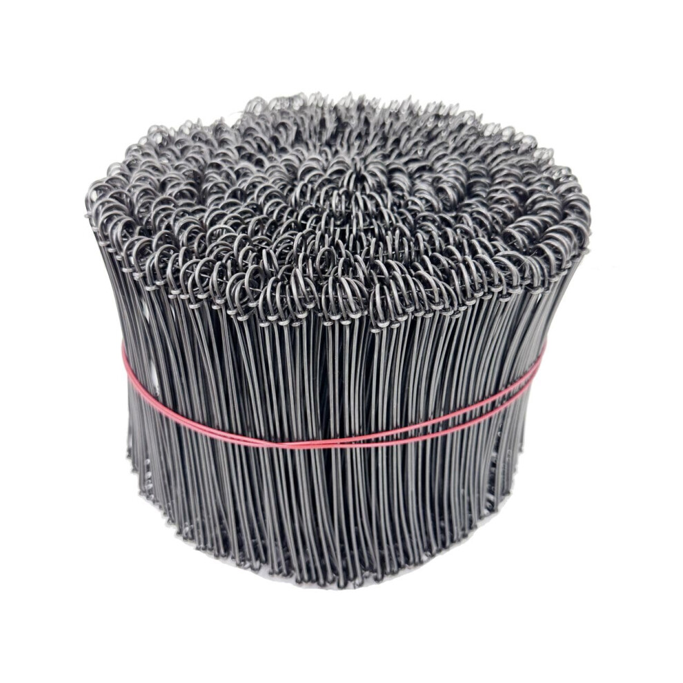 Zeluga 23-270 6In. 16 Gauge 1000 Pc. Black Annealed Steel Double Loop Reinforcement Cable Rebar Wire Ties 810133220226