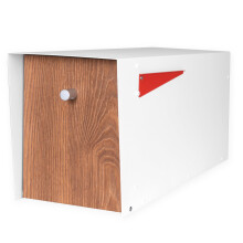 Buzón Moderno Ilyapa con Diseño Moderno para Montar - Buzones de Metal para Exterior - Blanco Resistente