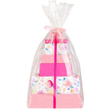 Bolsas de celof   n transparentes extragrandes Purple Q Crafts de 101 x 127 cm, paquete de 5, para cestas y regalos, 0,48 mm de grosor.
