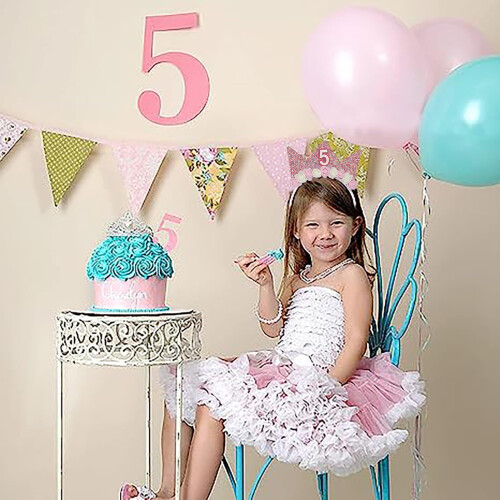 SUNDECOR Baby Birthday Crown Bandons 2