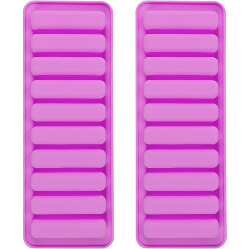 Mola de Silicone Longa 2PCS-10 Cavidades Forma de Dedo para Chocolate e Biscoitos