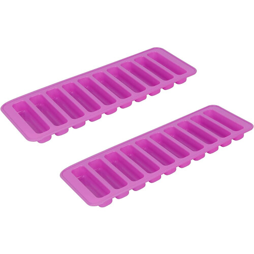 Mola de Silicone Longa 2PCS-10 Cavidades Forma de Dedo para Chocolate e Biscoitos 2