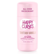 HAPPY CURVES All Over Whole Body Natural Deodorant for Women - Aluminum-Free - Invisibile All Day Layer of Full Body Protection for Odor Control Sens