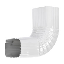 VYH Curvas de Calha (Curva Positiva, 4x3 90 Graus Estilo A, Calha de Telhado, Branca)
