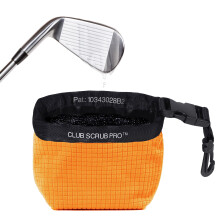 Club Scrub Golf Club och Golf Ball Cleaning Bag Waterproof Clean Face Technology Liner Perfekt Dry Microfiber Exterior Löstagbar klipp Maskin Was