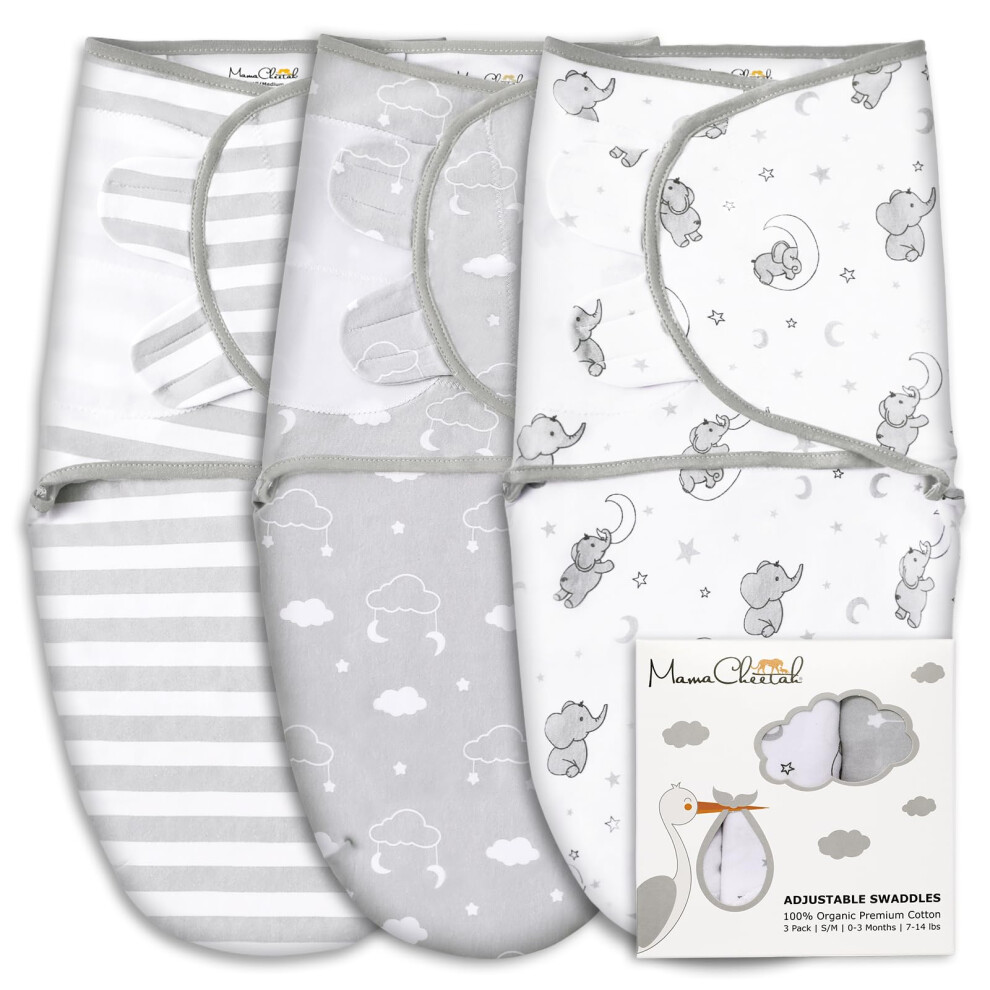 Preemie Swaddle Sack Organic Swaddle Sleep Sacks For Preemies Preemie Swaddle Blanket Wrap Easy Swaddles For Premature Baby Boy Girl 4 Mama Cheetah