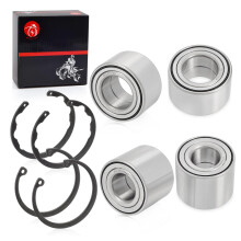 Wiellager Voor & Achter + CIRCLIP Voor Kawasaki TERYX 750 KRF750 4x4 2008-2013 2pcs-30x55x32 2pcs-52x42x25 Zware Wiellager