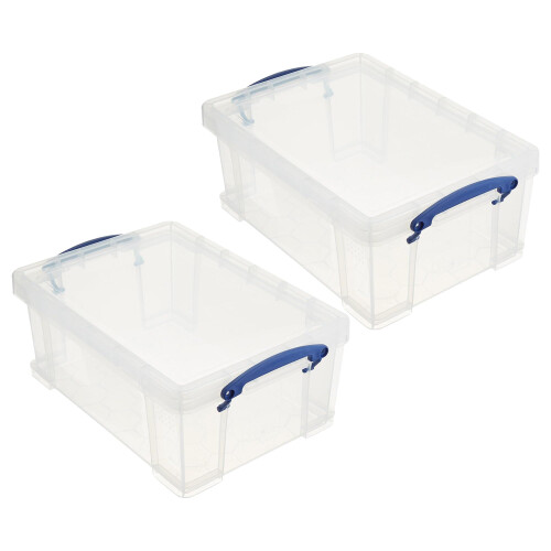 Really Useful Really Useful Box 9 Λίτρων Πλαστικά Δοχεία Αποθήκευσης με Καπάκια και Χερούλια