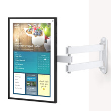 Halterung fr Echo Show 15, verstellbare Wandhalterung mit robustem 15-Verlngerungsarm, drehbar, neigbar, schwenkbar fr Alexa Echo Show 15, hlt bi