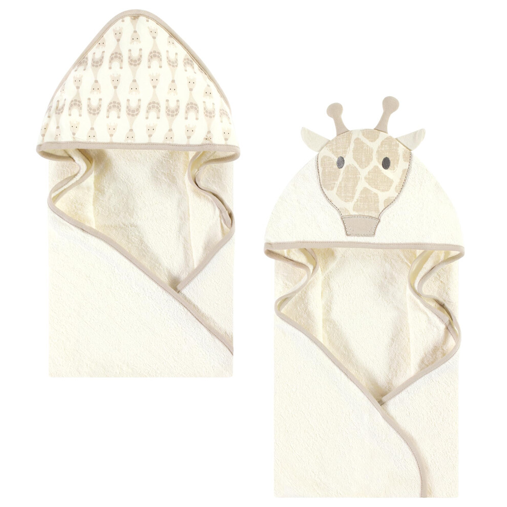 Serviette     capuche unisexe en coton Hudson Baby, motif animal, girafe moderne, taille unique