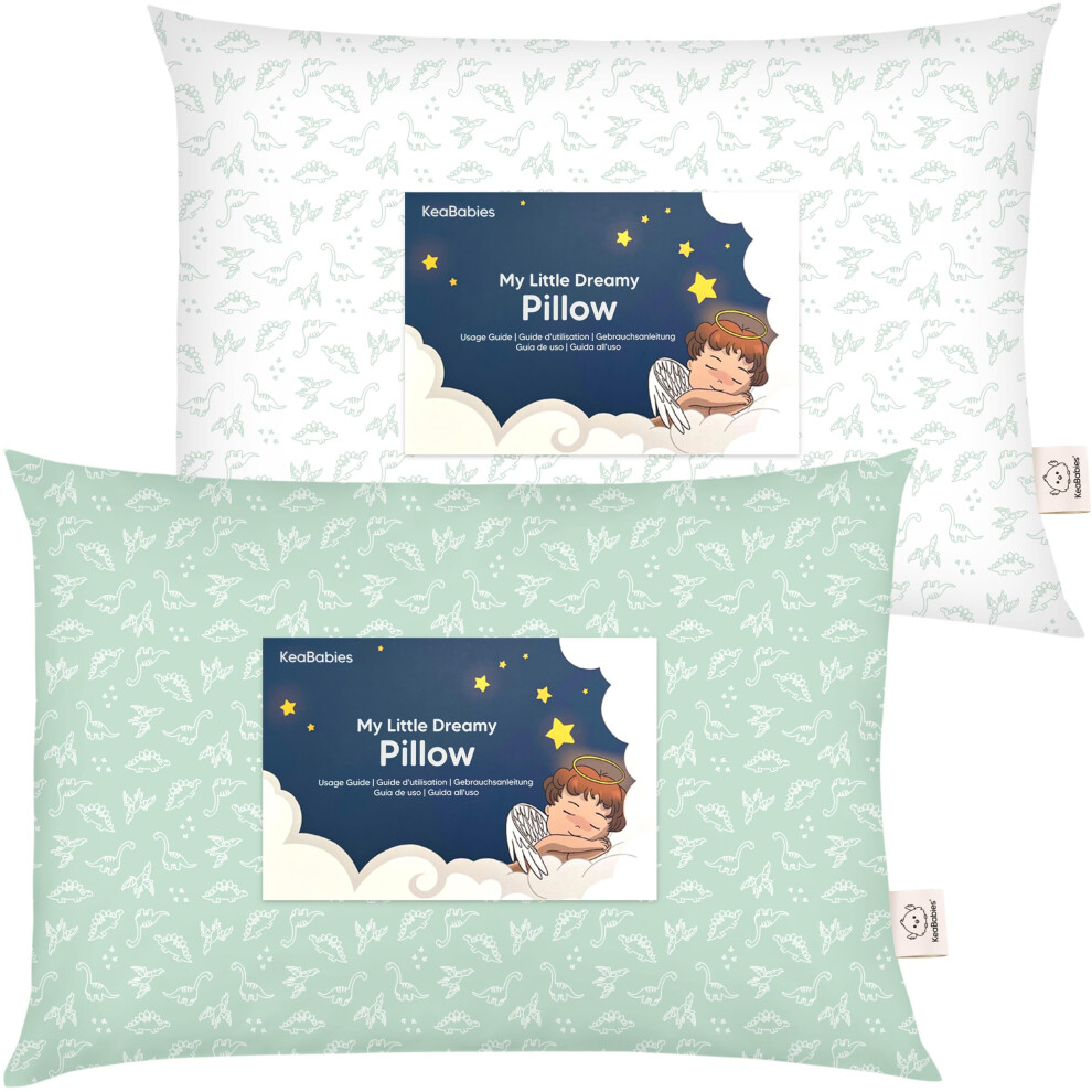 Lot De 2 Oreillers Pour Tout-Petits - Oreillers Doux En Coton Biologique Pour Dormir - Petit Oreiller 13 X 18 Pour Enfants - Oreillers Pour Dormir - O-image