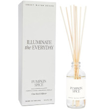 Sweet Water Decor Pumpkin Spice Reed Diffuser Set - Pumpkin Cloves Cinnamon and Vanilla Fall Scented Diffusers - Scent Diffusers for Home Lon