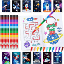 24 vilgur kifestoknyv Buli kedvencek 24 zsrkrtval Alien Mini Rajzknyv Tmeges gyerekeknek Naprendszer Urhajs buli Galaxis szletsnapi Bolyg