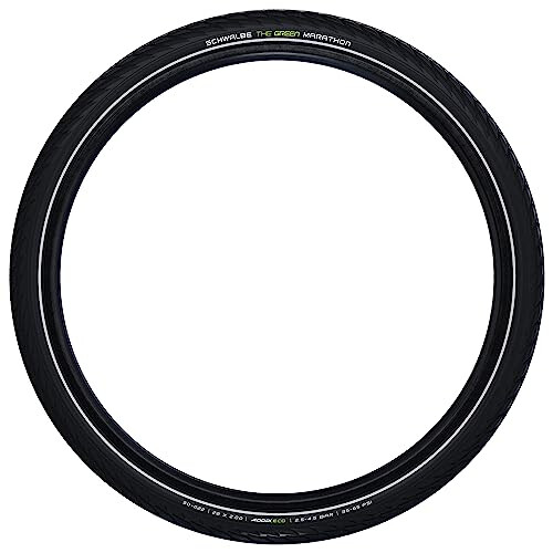 Ελαστικό Schwalbe Green Marathon - 26 x 1.50, Κλιντσερ, Μαύρο/Ανακλαστικό, Γραμμή Απόδοσης, GreenGuard 2
