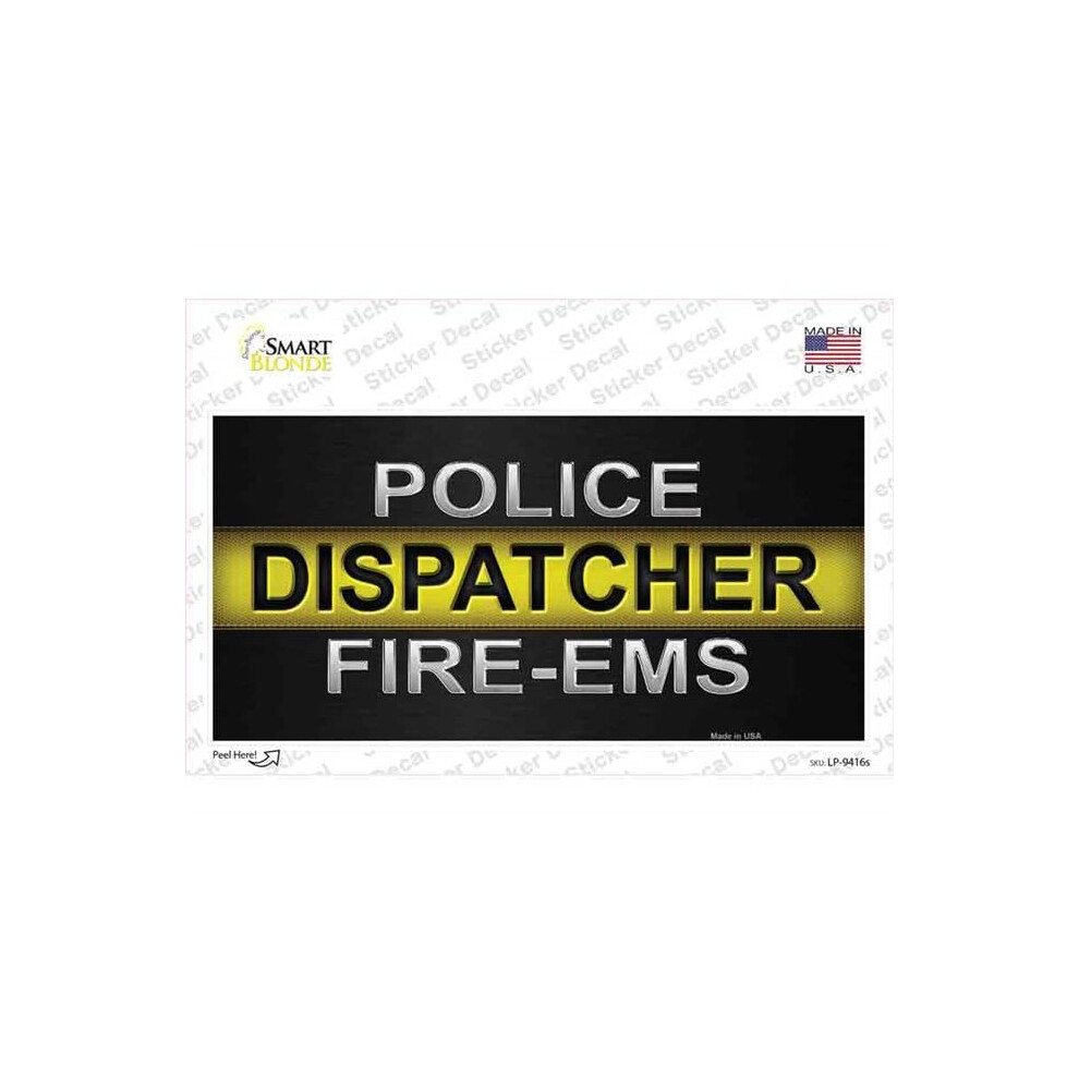 Smart Blonde Lp-9416S-M Police, Dispatcher & Fire Ems Novelty Sticker Decal - Medium 792636324130