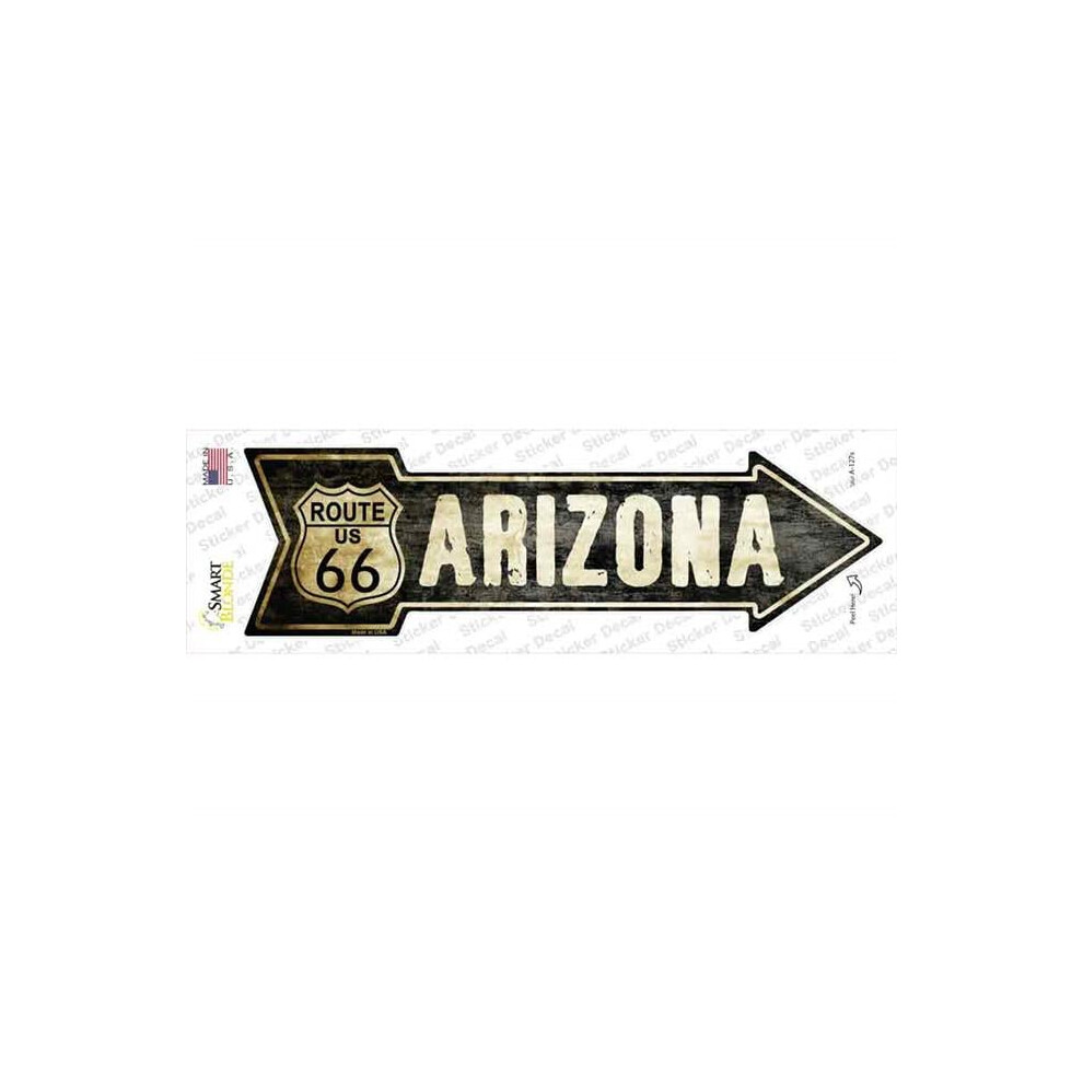 Smart Blonde A-127S-M Vintage Route 66 Arizona Novelty Arrow Sticker Decal - Medium 792636332289