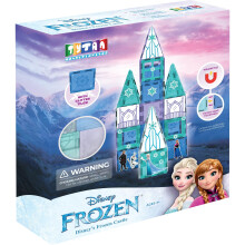 Tytan Tiles Officiel Disney Frost-slottet magnetiske flisesæt med læringshæfte - STEM/STEAM Bygge- og kreativ arkitektonisk leg