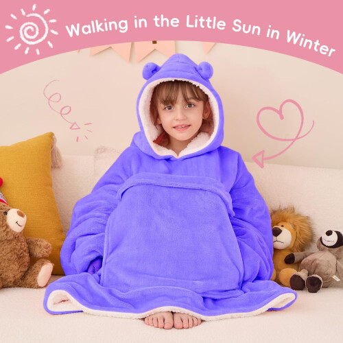 yescool tragbare Decke Hoodie Kinder bergro 1