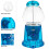Máquina de Chicletes Transparente de 11 Polegadas - Dispensador de Doces Operado por Moeda (Azul) 4