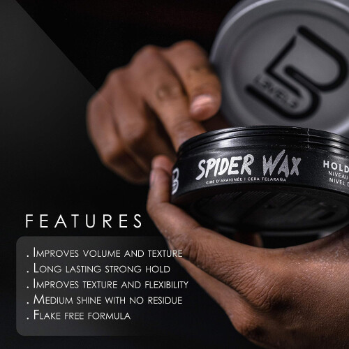 L3 Επίπεδο 3 Spider Wax - Μακράς Διάρκειας και Ισχυρή Στήριξη για Όγκο και Υφή Μαλλιών 1