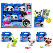 Littlest Pet Shop 18 Pets Collector Set Pet Surprise Display - Gen 7 Pets #1 - #18 Authentic LPS Bobble Head Figure Collectible Imagination Toy A