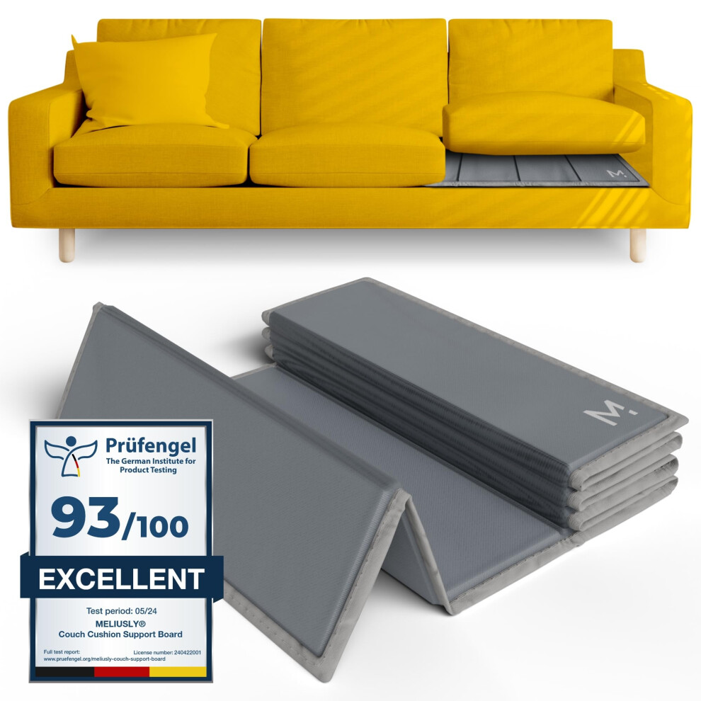 Meliusly Supporto Resistente Per Cuscini Cedenti (24 X 48), In Legno Rinforzato, Per Sedile Cedente, Supporto Per Divano Profondo Per Sotto I Cuscini, Salvadanaio Loveseat Saver-image