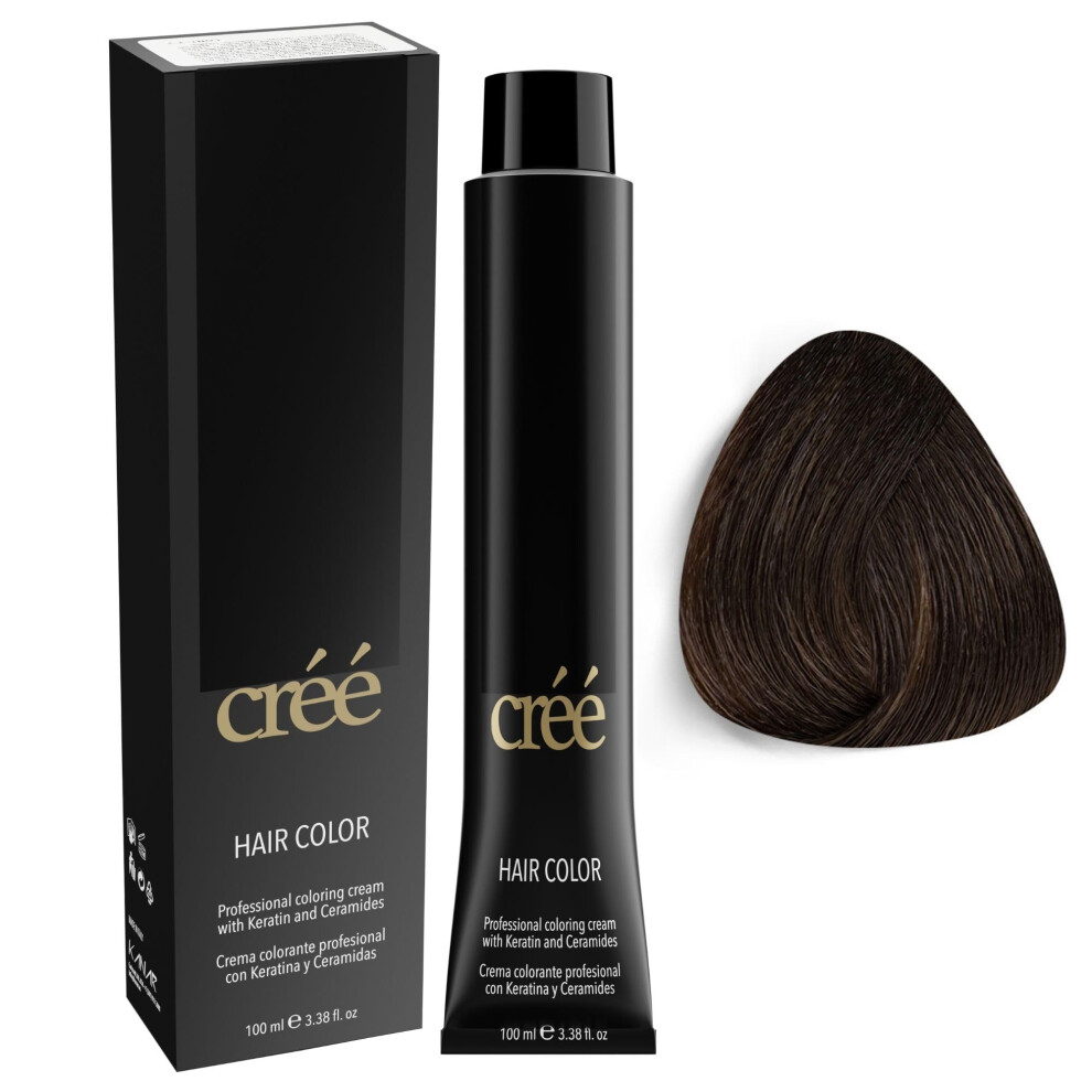Cr? Brown Cree Professional Permanent Hair Color 100Ml - 3.4 Fl.oz. ( - 4)