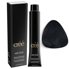 Cree Professionele permanente haarkleuring 100 ml - 3.4 fl.oz. (Zwart - 1)