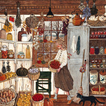 New York Puzzle Company - Lor? Pemberton Winter Stores - Legpuzzel van 500 stukjes voor familiespelavonden van Lor? Pemberton