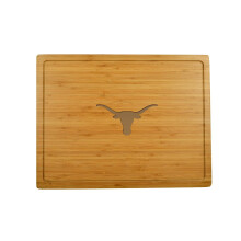 Texas University of the West Longhorns licenserede store bambusost/charcuterie -skærebræt 17 """" x 13 """"