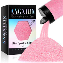 ANGXILIN Vysokokapacitn 260g duhov ejkrov lhev s jemnmi trpytkami pro epoxidovou pryskyrici DIY Craft Rainbow jemn trpytky pro nail Art Face B