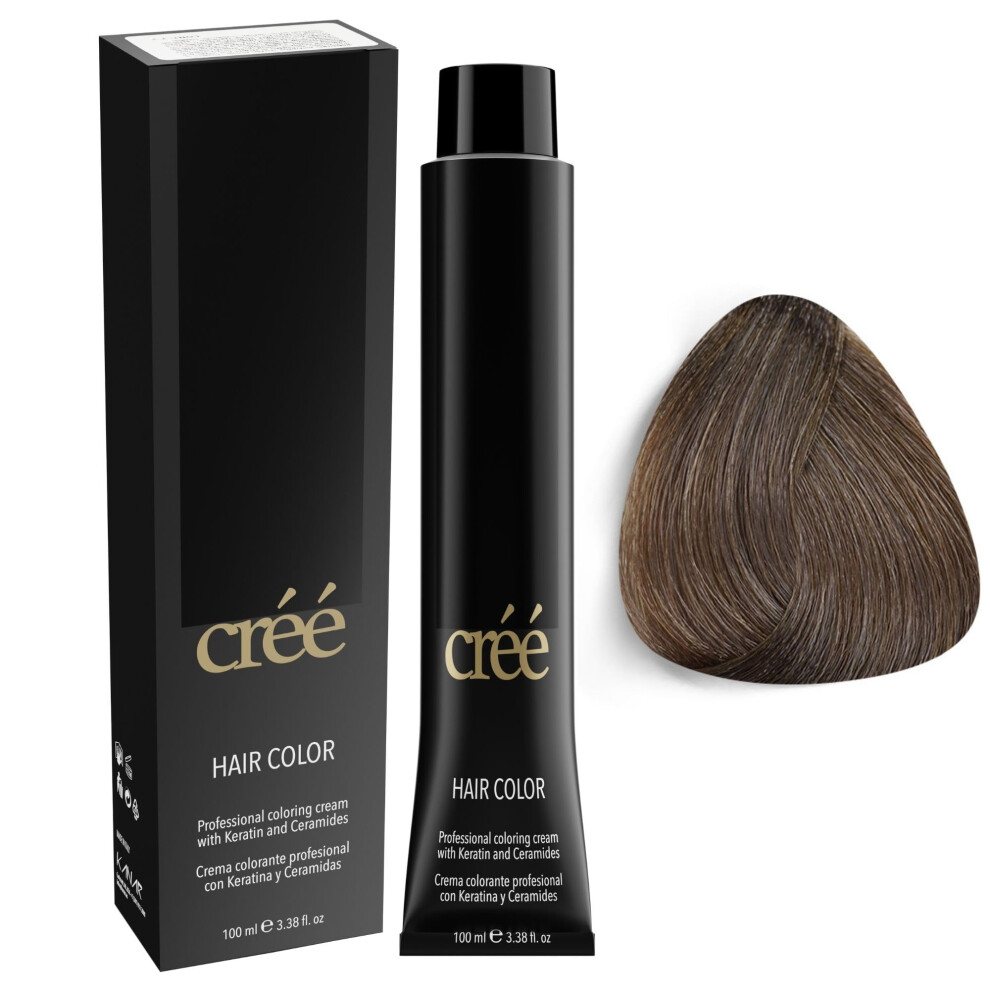 Cr? Cree Professional Permanent Hair Color 100Ml - 3.4 Fl.oz. (Intense Ash Blond - 7.11)