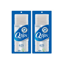 Q-tip Bomuldspinde til hygiejne og sk?nhedspleje Original bomuldspinde lavet med 100% bomuld 625 t?lling (pakke med 2)