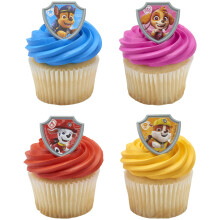 Decopac Paw Patrol Raportare pentru inele de serviciu Decora?iuni de cupcake cu Chase Marshall Skye ?i Dlob - 24 pachet