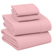 RUVANTI 100% Cotton Sheets - Crispy Cooling Percale Sheets for Full Size Bed Breathable & Durable Full Sheet Set 16 Inches Deep Pocket Bed Sheets B
