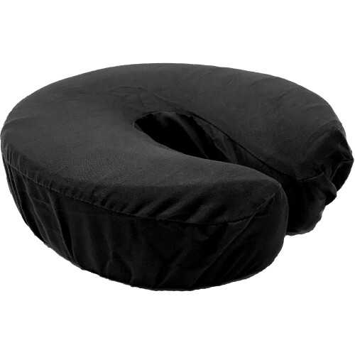 Housses de Tête de Table de Massage Microfibre Deluxe, 4pcs (Noir)