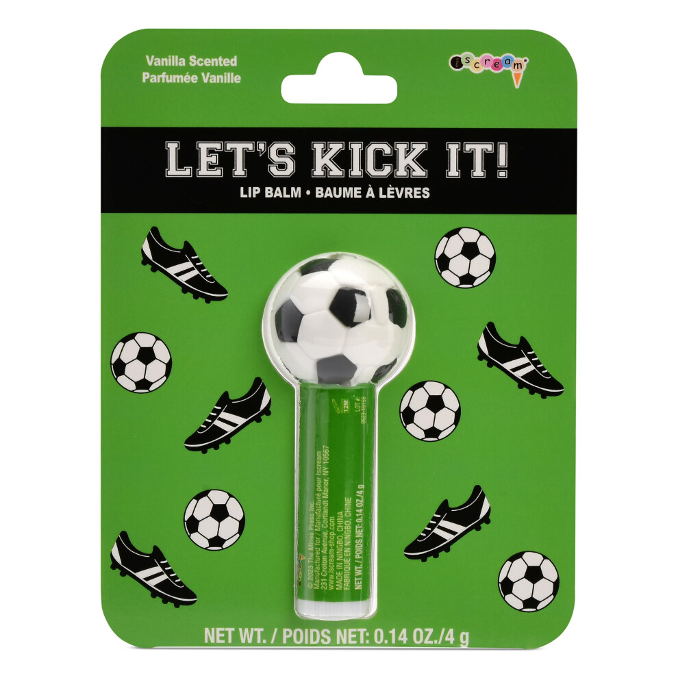 Iscream Sport-Tastic Soccer Ball Shaped Vanilla Scented Lip Balm