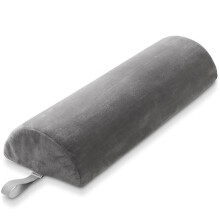 Saloniture jumbo a met round massaggio cuscino per cuscinetto - 26 x 9 x 4,5 pollici - velluto grigio