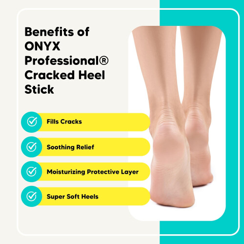 Onyx Professional Βάλσαμο Επισκευής Ραγισμένων Πτέρνων, Άρωμα Πορτοκάλι, 2 τεμάχια 2