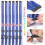 CelineBella Clip In Tinsel Hair Azul Brilhante 24 Polegadas 80 Fios/Pcs Resistentes ao Calor 2