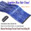 CelineBella Clip In Tinsel Hair Azul Brilhante 24 Polegadas 80 Fios/Pcs Resistentes ao Calor 3