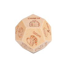 Anniversary Christmas Date Night Gifts for Wife Husband Men Women Valentines Birthday Wood Food Dice Gifts for Him Her Boyfriend Girlfriend 5th Wood A