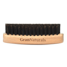 Escova de Cerdas de Javali GranNaturals - Tamanho de Palma - Escova Suave para Alisar e Estilizar o Cabelo