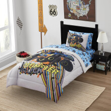 Kinderbeddengoedset Bed in een tas voor jongens en meisjes Peuters Bedrukte lakenset en dekbed Twin Monster Truck